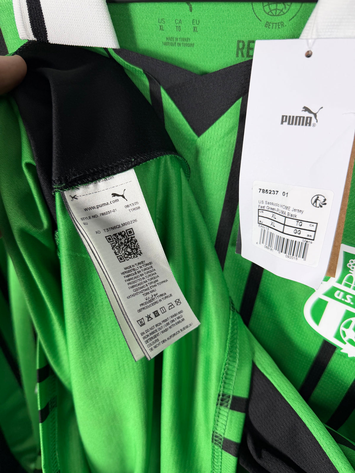Sassuolo 2025-2026 thuis Lauriente XL