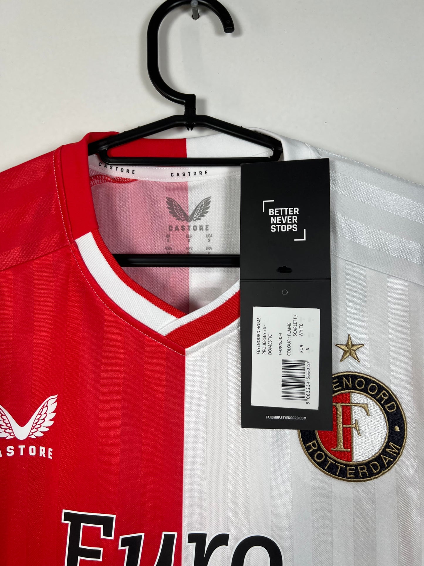 Feyenoord 2023-2024 thuis Europees Stengs, Nieuw met kaartje