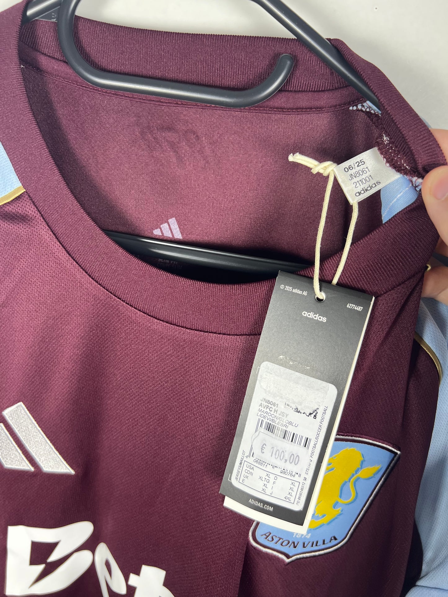 Aston Villa 2025-2026 thuis Rogers XL