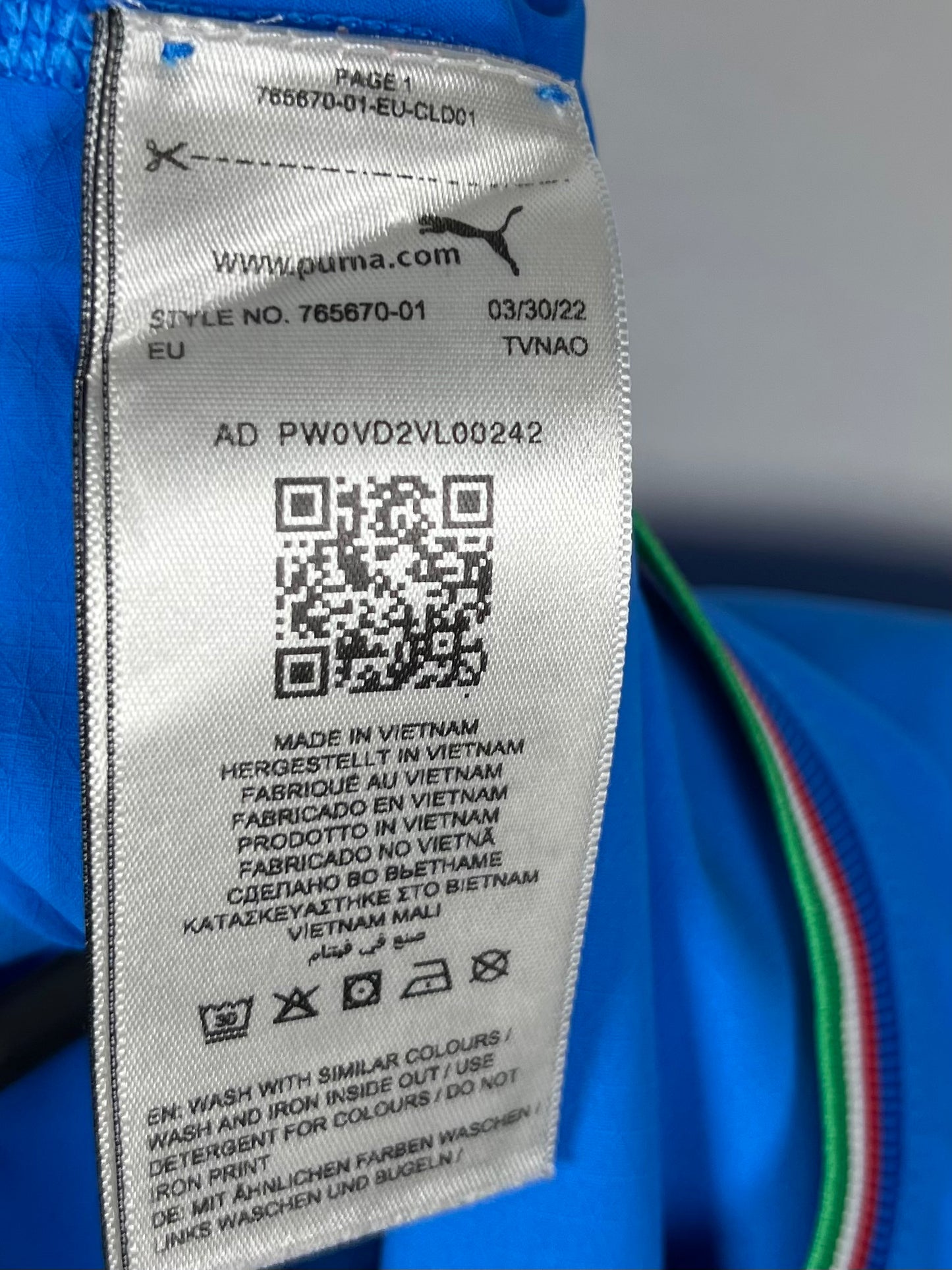 Italië 2022 thuis Chiesa spelerversie L