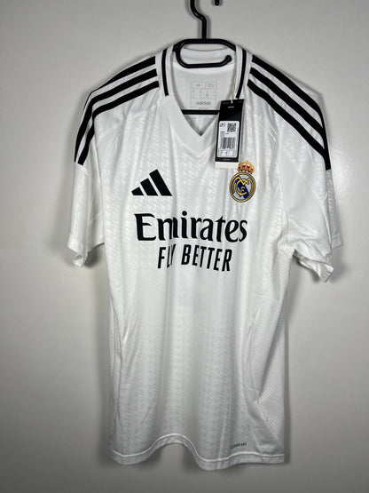 Real Madrid 2024-2025 thuis Mbappe, nieuw met kaartje