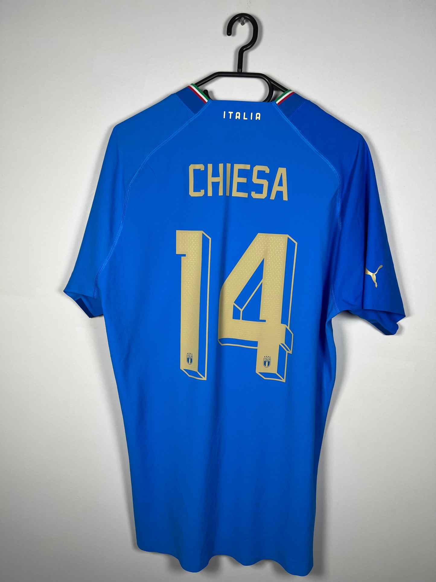 Italië 2022 thuisshirt spelerversie Chiesa