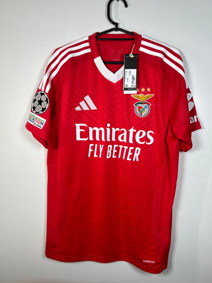 Benfica 2024-2025 thuis Kökcü, Nieuw met kaartje