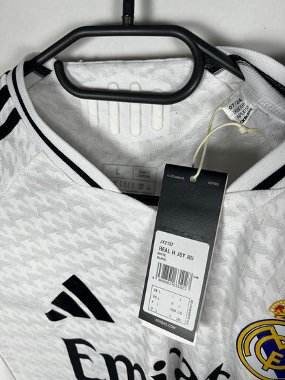 Real Madrid 2024-2025 thuis spelerversie shirt, Jude Bellingham, nieuw met kaartje