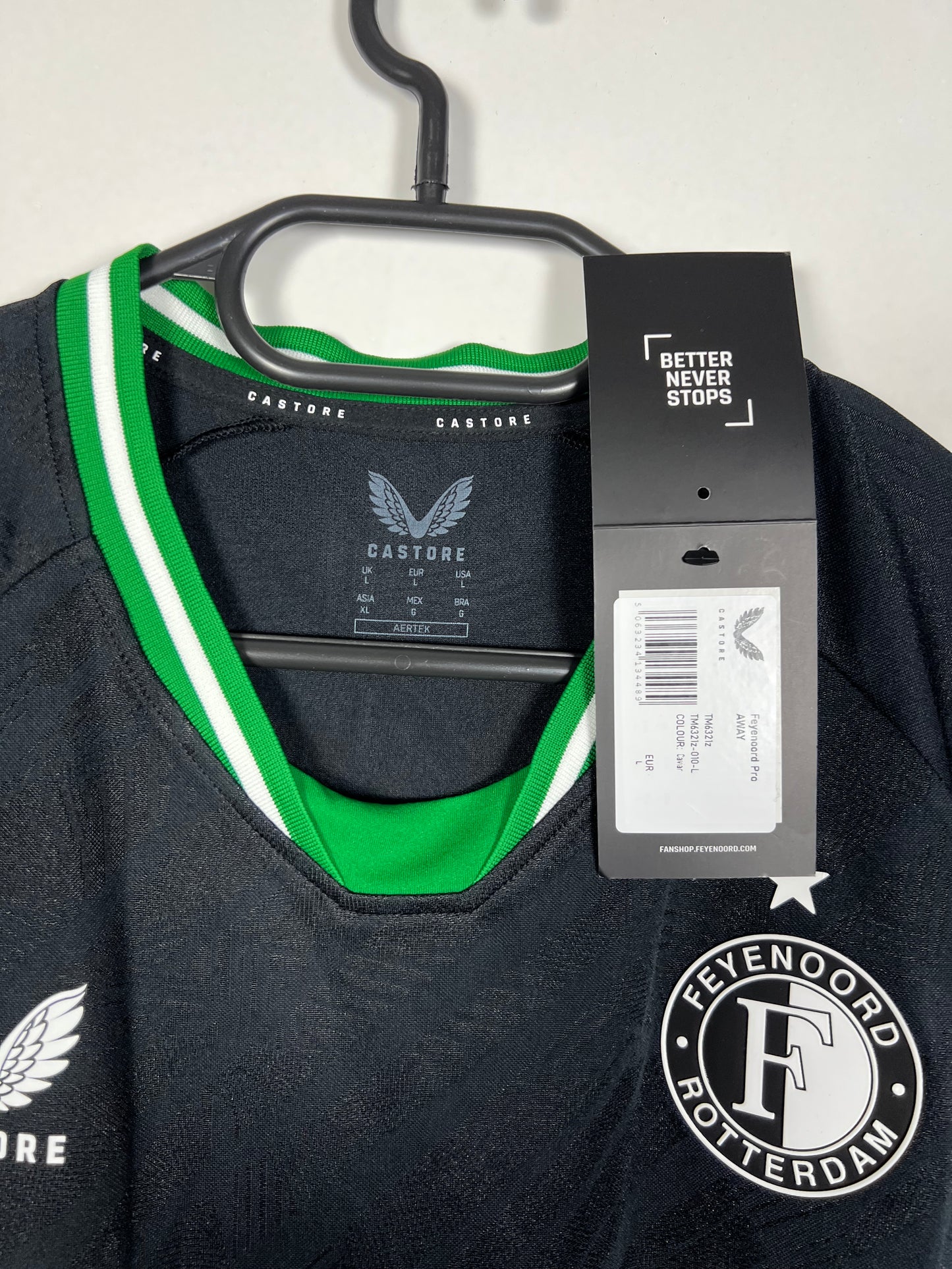 Feyenoord 2024-2025 uit Read, Nieuw met kaartje