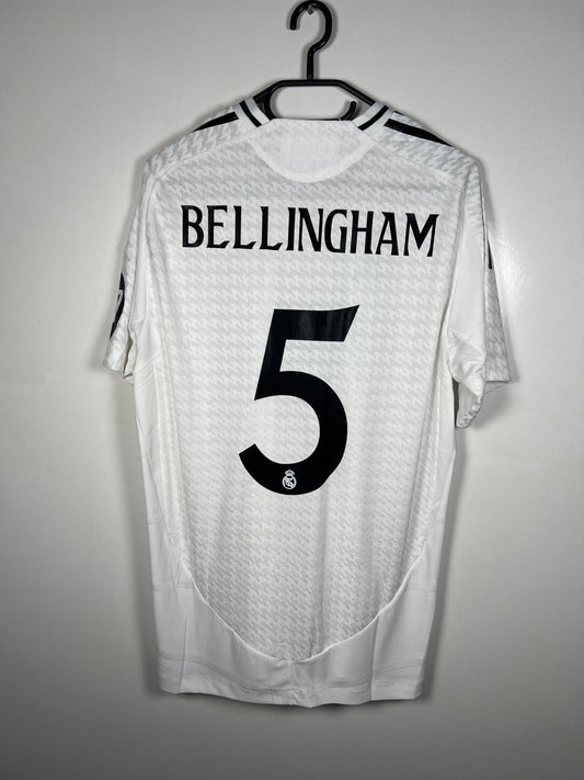 Real Madrid 2024-2025 thuis spelerversie shirt, Jude Bellingham, nieuw met kaartje