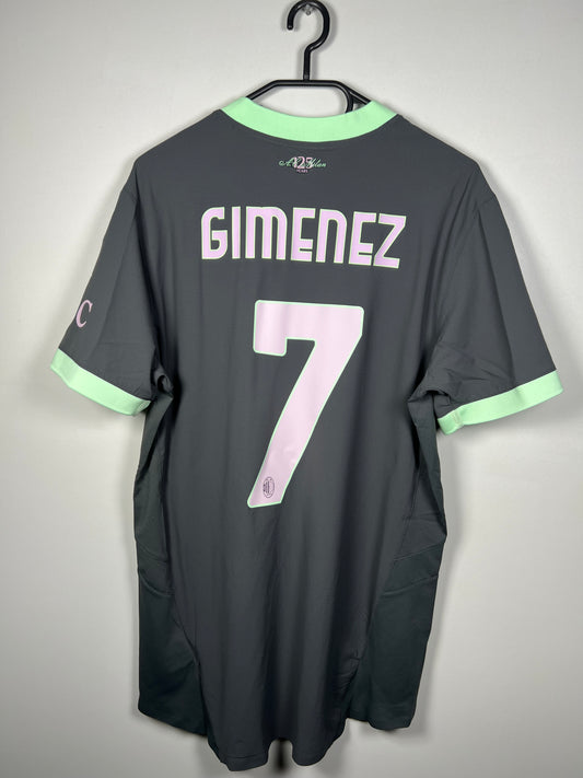 AC Milan 2024-2025 3e Gimenez spelerversie L