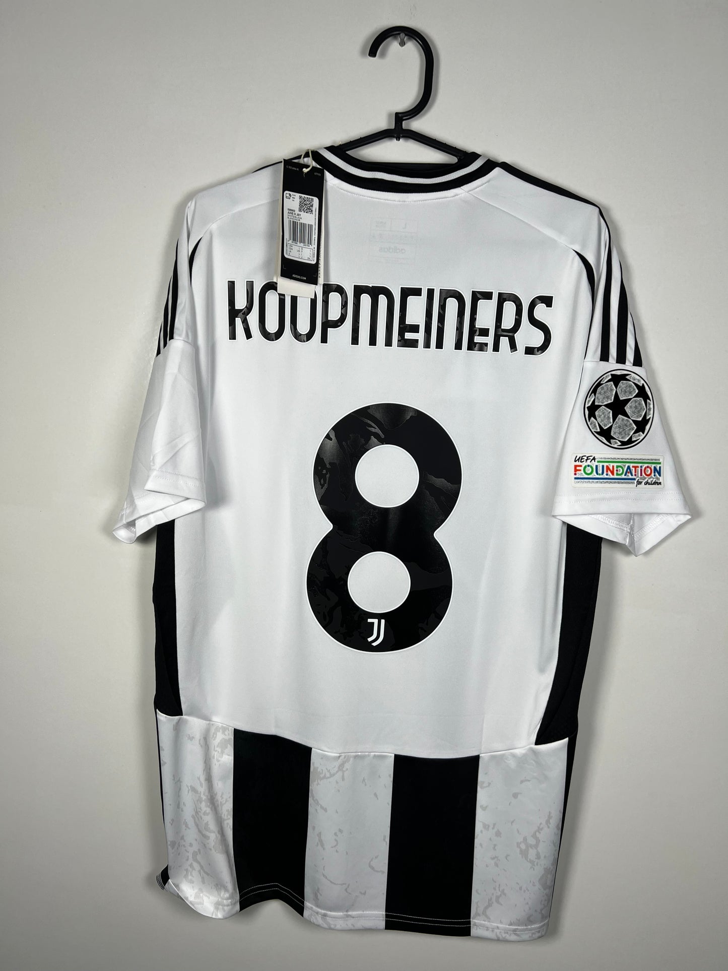 Juventus 2024-2025 thuis Koopmeiners, Nieuw met kaartje