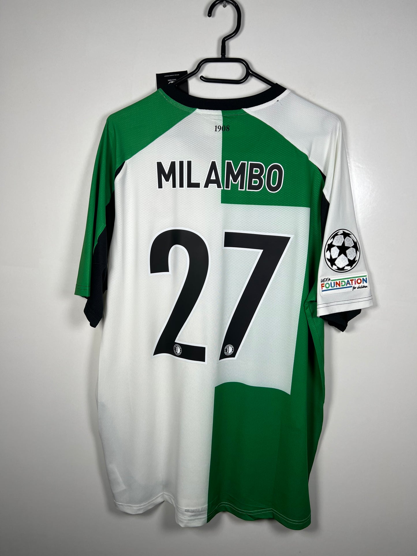 Feyenoord 2024-2025 Europees 3e Milambo, Nieuw met kaartje