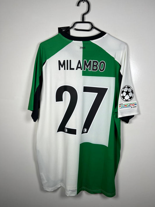 Feyenoord 2024-2025 Europees 3e Milambo, Nieuw met kaartje