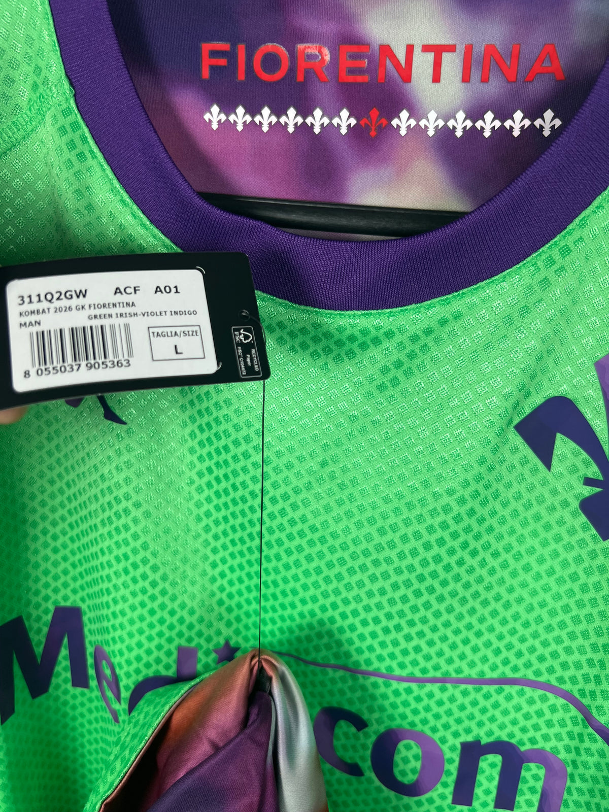 Fiorentina 2025-2026 keepershirt David de Gea L