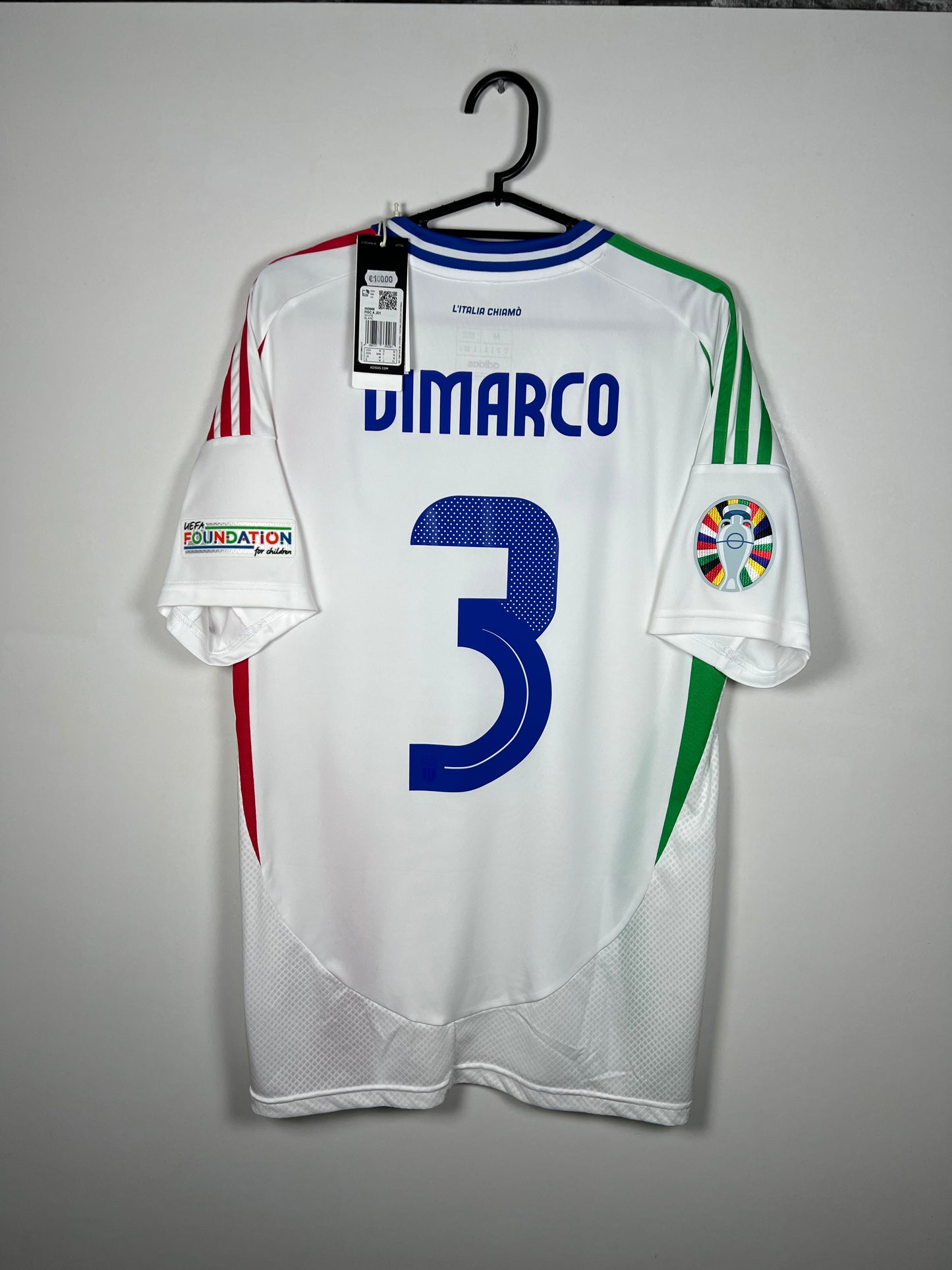 Italië 2024 thuis Dimarco, Nieuw met kaartje