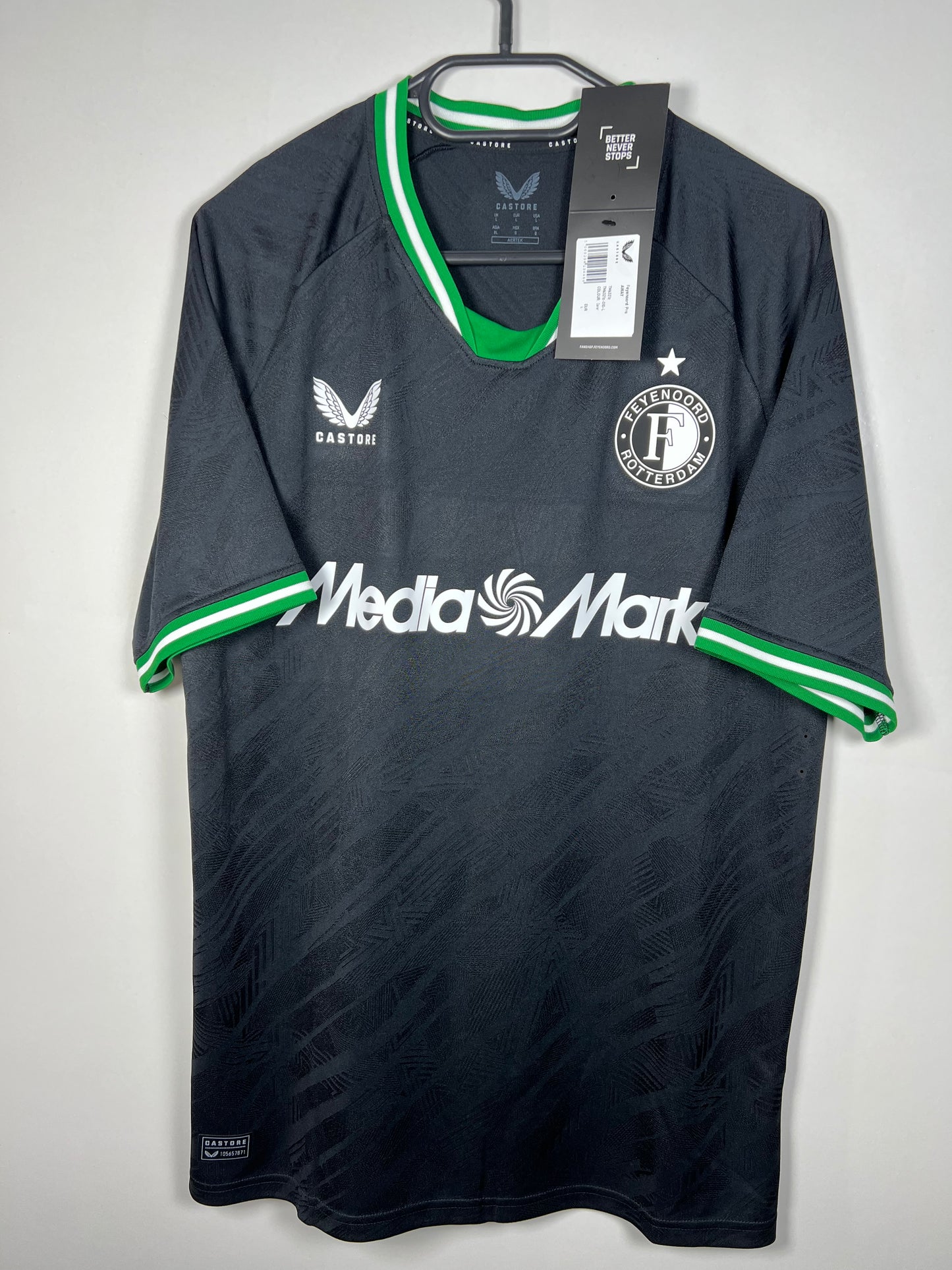 Feyenoord Uitshirt 2024/2025 Hadj Moussa -Pro versie met kaartje