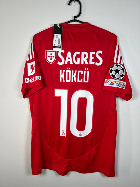 Benfica 2024-2025 thuis Kökcü, Nieuw met kaartje