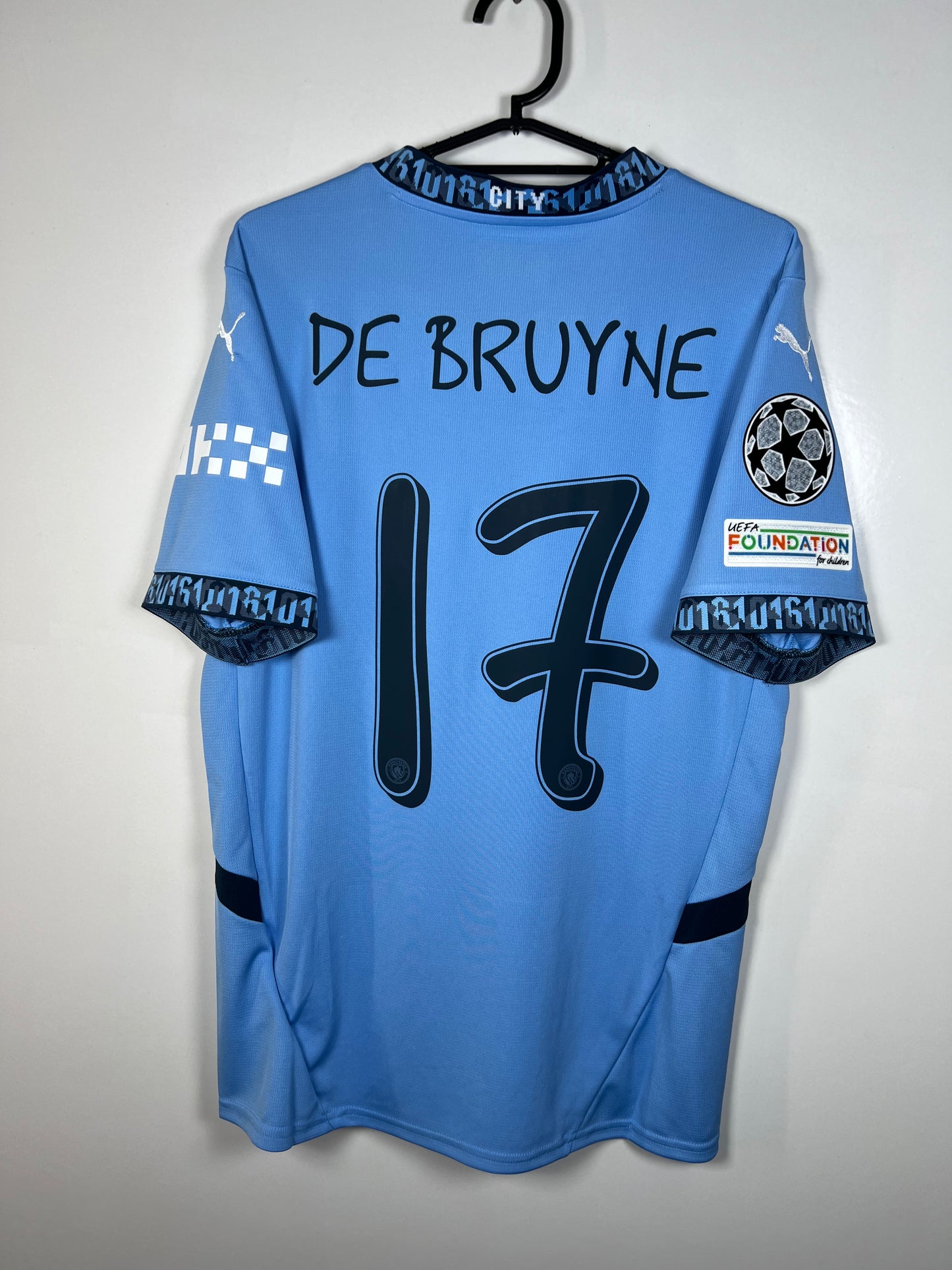 Manchester City 2024-2025 thuis De Bruyne, Nieuw met kaartje