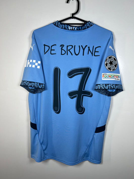Manchester City 2024-2025 thuis De Bruyne, Nieuw met kaartje
