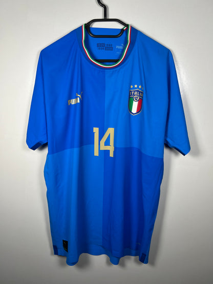 Italië 2022 thuis Chiesa spelerversie L