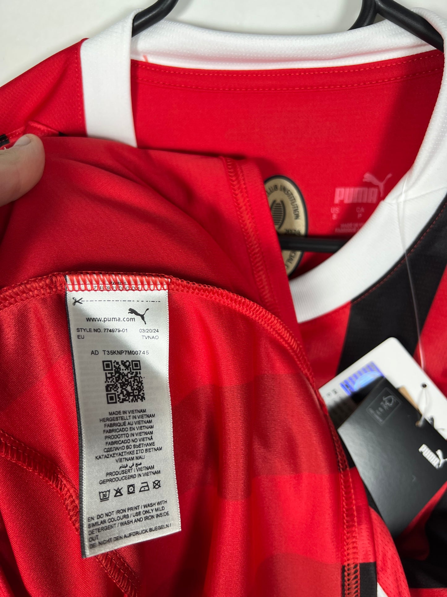 AC Milan 2024-2025 thuis Reijnders, Nieuw met kaartje